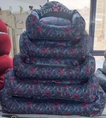 Lion-8978 5 Li Çicekli Pembe  Yatak