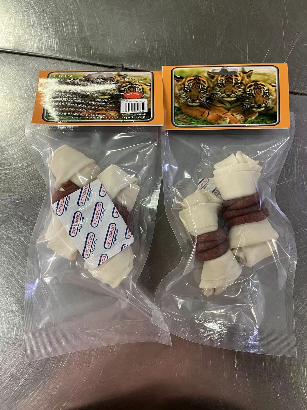 Beyaz tavuklu düğüm kemik 5'' 50-60gr 2lı