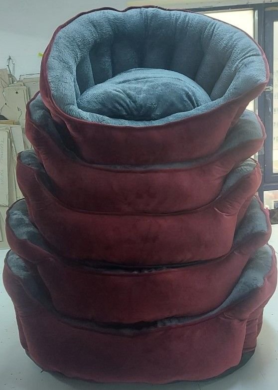 8970-5 5li Kadife Set Bordo