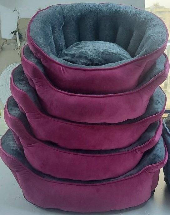 8970-5 5li Kadife Set Vişne