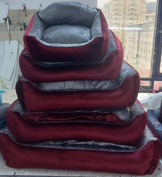 8978 5 Li Bordo Kadife Yatak