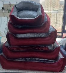8978 5 Li Bordo Kadife Yatak