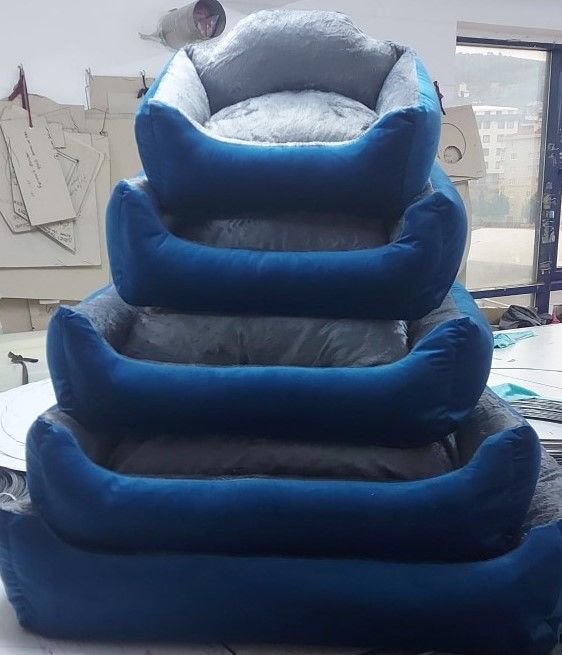 8978 Kadife 5li set Mavi