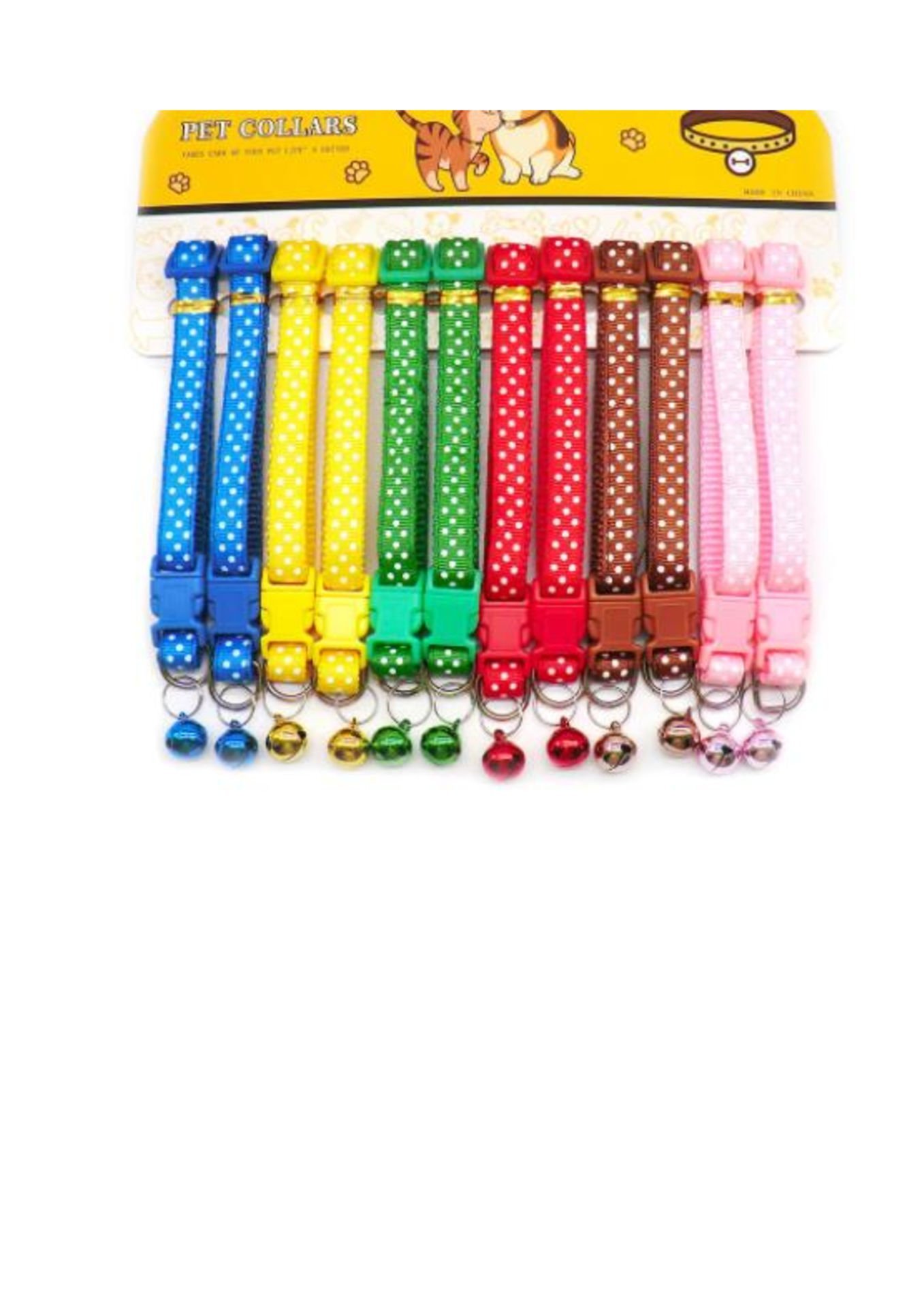 T240 Kedi boyun tasması 1.0cm 12li